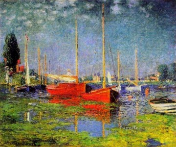  barco pintura - Barcos de recreo en Argenteuil Claude Monet